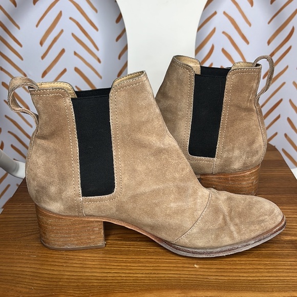 Rag & Bone Chelsea Walker Boot Tan Suede size 38.5 - Picture 2 of 14